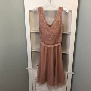 BHLDN Anthropologie dress, rose pink size 4
